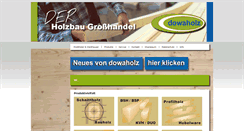 Desktop Screenshot of dowaholz.de