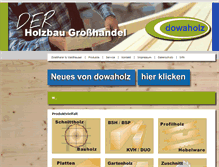 Tablet Screenshot of dowaholz.de